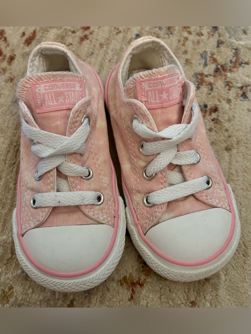 Converse All Star Pink/White Tye Dye Toddler Sneakers